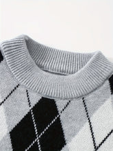 Load image into Gallery viewer, Plaid Trio Knit Pullovers
