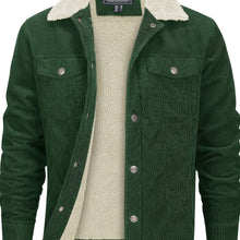 Load image into Gallery viewer, Sherpa-Lined Corduroy Winter Jacket
