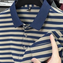 Load image into Gallery viewer, Striped Pocket Polo
