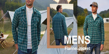 Load image into Gallery viewer, Sherpa Lined Plaid Shirt Jacket
