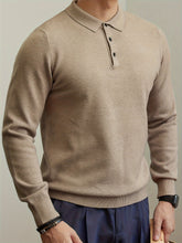 Load image into Gallery viewer, Button Lapel Knit Pullover
