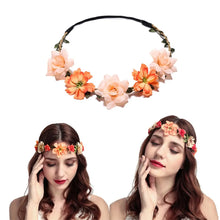 Load image into Gallery viewer, 6 PCS Flower Crown for Women Girls Flower Headbands Flower Girl Headpiece Bride Bridesmaid Wedding Headdress Boho Flower Head Ba
