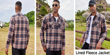 Load image into Gallery viewer, Sherpa Lined Plaid Shirt Jacket
