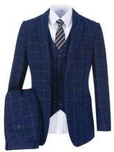 Load image into Gallery viewer, Plaid Double Trio Suit
