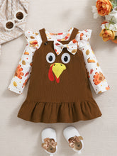 Load image into Gallery viewer, Baby Girls’ Thanksgiving 2-Piece Outfit Set
