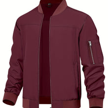 Load image into Gallery viewer, Lightweight Men's Windbreaker Bomber Jacket
