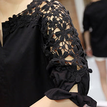 Load image into Gallery viewer, Treside loose size lace bottoming shirt
