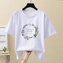 Load image into Gallery viewer, T-shirt short sleeve of the round neck pullover cotton clothe shirts
