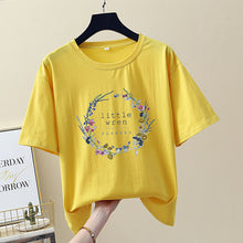 Load image into Gallery viewer, T-shirt short sleeve of the round neck pullover cotton clothe shirts
