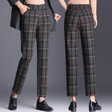 Load image into Gallery viewer, high waist  trousers casual straight radish pants
