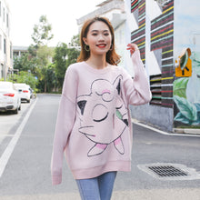 Load image into Gallery viewer, Loose pickup hill sweater round collar joint knit shirt lazy
