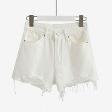 Load image into Gallery viewer, Cotton-hole high waist cowboy shorts summer
