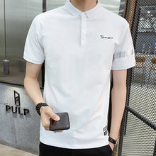 Load image into Gallery viewer, men&#39;s half sleeved casual polo T- shirt with embroidery

