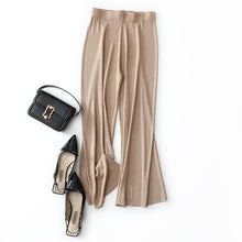 Load image into Gallery viewer, Pants high waist loose vertical casual pants loose casual
