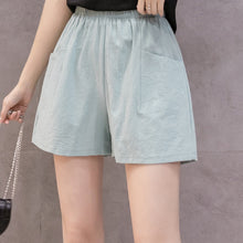 Load image into Gallery viewer, High waist summer cotton loose of the three-point hot pants summer
