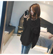Load image into Gallery viewer, Sweater loose bottom fashion long section tops
