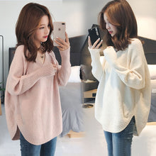 Load image into Gallery viewer, Sweater loose bottom fashion long section tops
