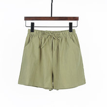 Load image into Gallery viewer, Shorts sports casual cotton and linen summer wide leg pants
