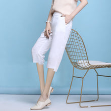 Load image into Gallery viewer, Cotton hormone pants casual small foot pants thin section OL tone waist
