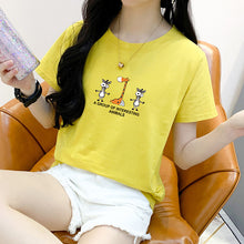 Load image into Gallery viewer, Super fire CEC short-sleeved summer white t-shirt wild cotton shirt

