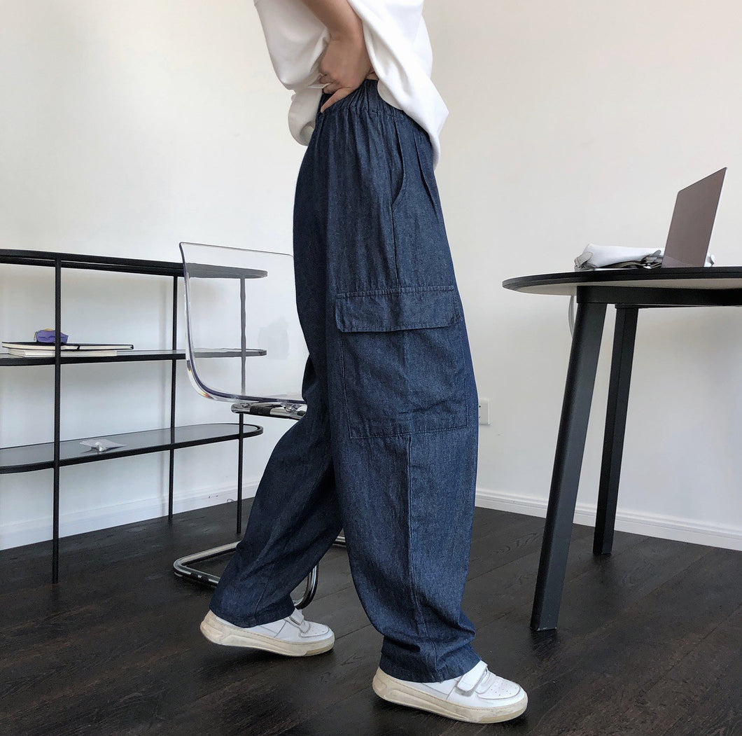 Japanese street workpiece soft trousers