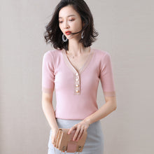 Load image into Gallery viewer, Tianshi short-sleev T-shirt repair machine round collar
