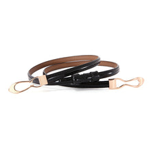 Load image into Gallery viewer, Inside style fashion leather belt black
