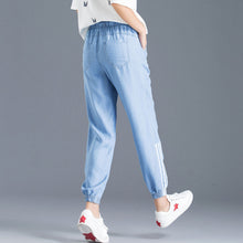 Load image into Gallery viewer, Tianti jeans foot striped ultra-thin summer loose pants
