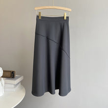 Load image into Gallery viewer, Skirt simple of high waist thin temperament umbrella skirt
