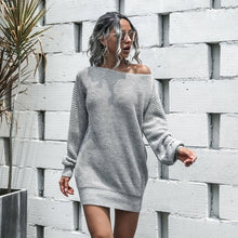 Load image into Gallery viewer, Women&#39;s Pullover Sweater Dress
