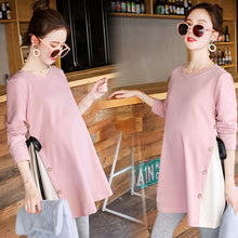 Load image into Gallery viewer, Long section long sleeve bottoming shirt loose size T-shirt
