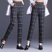 Load image into Gallery viewer, high waist  trousers casual straight radish pants
