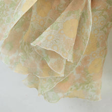 Load image into Gallery viewer, yellow Floral Print Organza Ball Gown Dress
