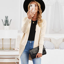Load image into Gallery viewer, Sweater imitation cotton mid-length long-sleeved jacke

