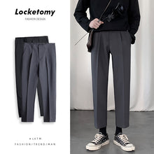 Load image into Gallery viewer, Men&#39;s straight suit casual pants
