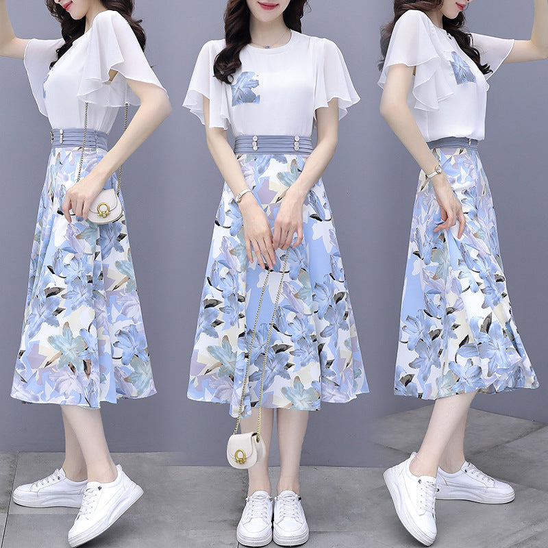 Summer skirt two-piece blossom dress