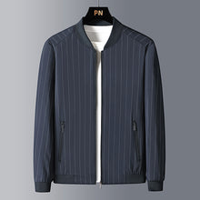 Load image into Gallery viewer, men&#39;s wild striped baseball collar casual jacket
