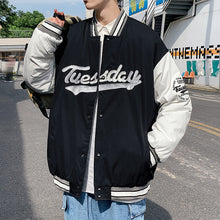 Load image into Gallery viewer, thick loose port wind baseball clothing cotton jacket
