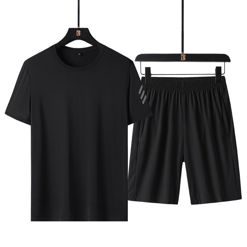 men's two-piece short sleeve casual Sports set