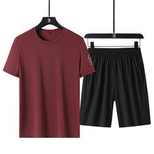 Load image into Gallery viewer, men&#39;s two-piece short sleeve casual Sports set
