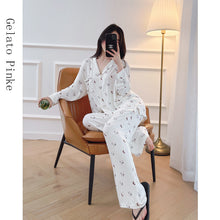 Load image into Gallery viewer, Pajamas trousers long-sleeved suit pajamas women
