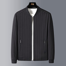 Load image into Gallery viewer, men&#39;s wild striped baseball collar casual jacket
