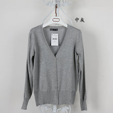Load image into Gallery viewer, Long-term spot V college shawl sweater jacket
