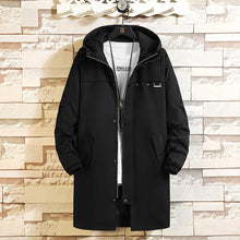 Load image into Gallery viewer, Men&#39;s windbreaker Korean version long jacket
