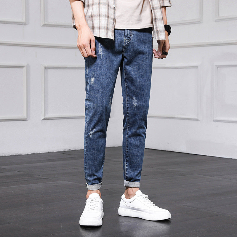 Men's Slim foot  jeans Pants