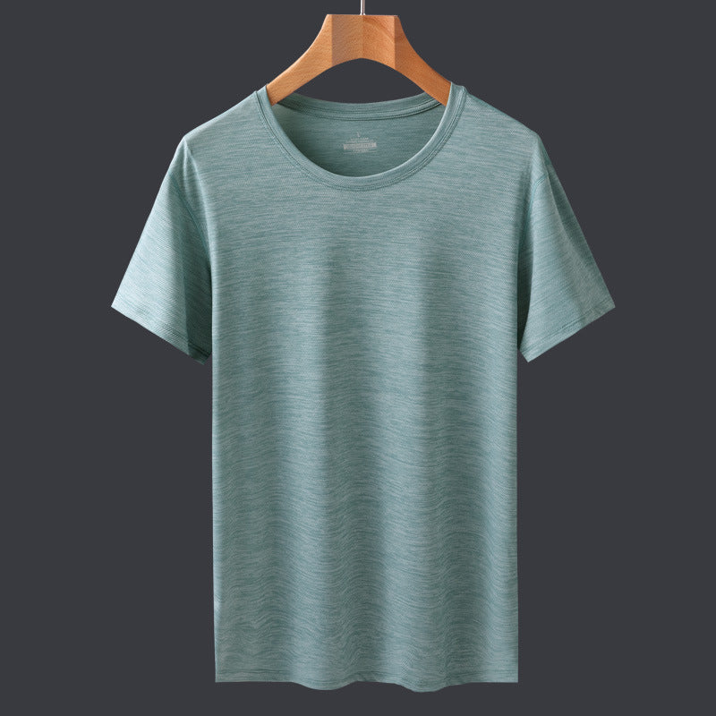 men's casual round collar short-sleeved t-shirt