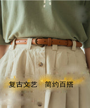 Load image into Gallery viewer, Minimalist veneral decorative jeans belt dress thin belt ladies
