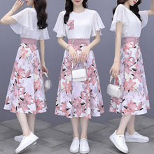 Load image into Gallery viewer, Summer skirt two-piece blossom dress
