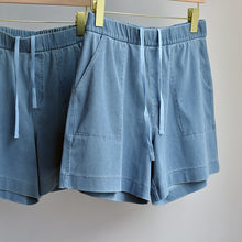 Load image into Gallery viewer, Denim shorts OL straight tube-like wide-leg pants high waist shorts
