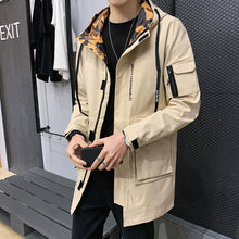 Load image into Gallery viewer, Men&#39;s windbreaker Korean version long jacket
